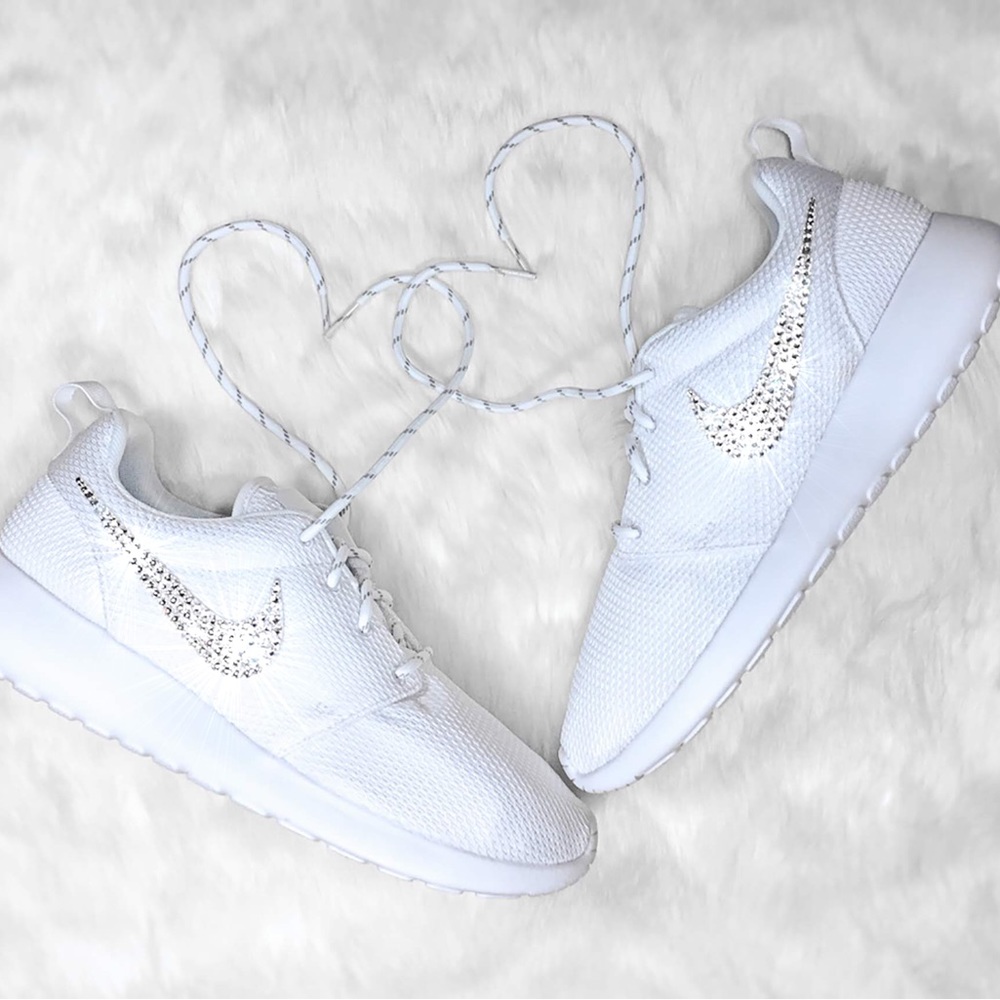Bedazzled Crystal Nike Roshe Running Shoes